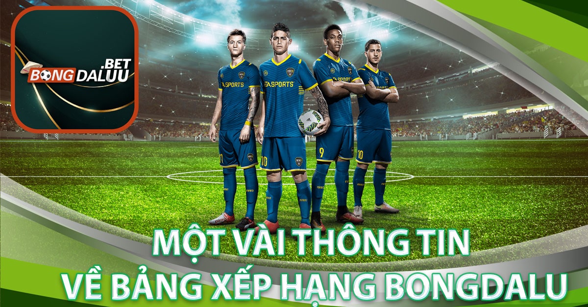 Một vài thông tin về bảng xếp hạng Bongdalu