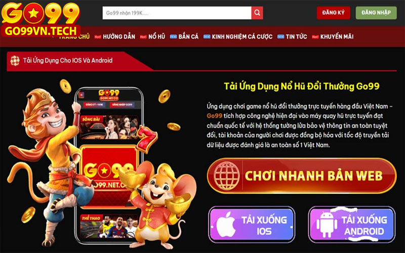 Tải app tại website